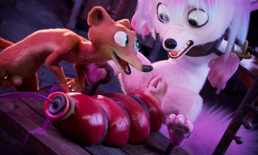 3d_(artwork) anal anal_penetration anal_prolapse animal_genitalia animal_vulva ankles_tied anthro anus balls bdsm bound canine_genitalia canine_vulva digital_media_(artwork) disney duke_weaselton duo eeveelution enema feet female fingers fully_sheathed fur generation_6_pokemon genitals hair hands_tied hi_res inflation least_weasel looking_at_another male male/female mammal mustelid musteline nintendo nude object_in_ass object_penetration open_mouth penetration pokemon pokemon_(species) prolapse pump rope scimunk sheath smile sylveon sylvie_(sylveonirl) tail teeth toes true_musteline vulva weasel white_body white_fur zootopia