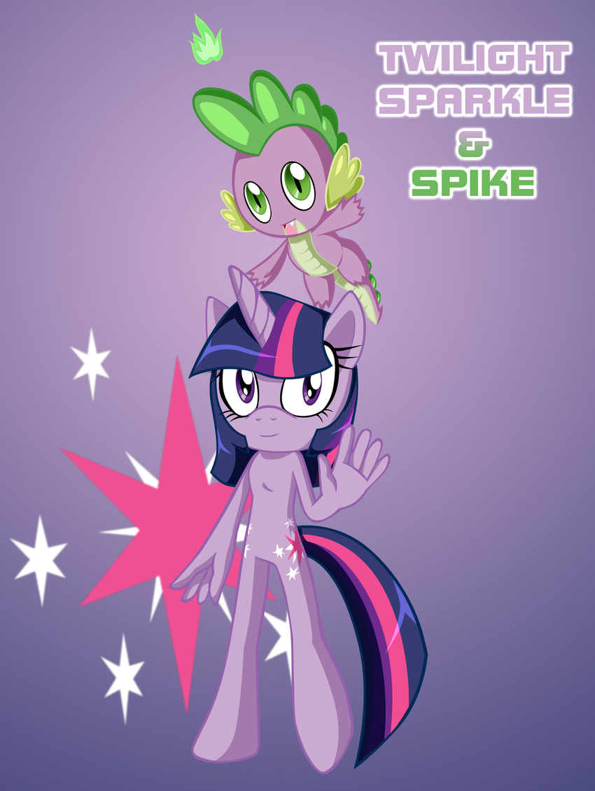 anthrofied cindythehedgehog cute cutie_mark dragon duo equine female friendship_is_magic hi_res horn horse mammal my_little_pony pony scalie slit_pupils sonic_style spike_(mlp) twilight_sparkle_(mlp) unicorn