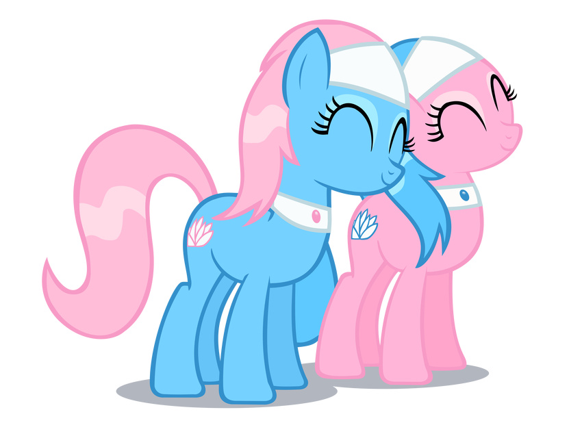 aloe_(mlp) alpha_channel cutie_mark duo equine eyes_closed female feral friendship_is_magic hi_res horse lotus_(mlp) mammal my_little_pony plain_background pony sibling sisters solusjbj transparent_background vector