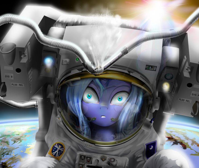 2013 air air_hose ambiguous_gender astronaut backpack blue_eyes blue_fur blue_hair clothing cloud clouds creepy day deviantart earth english_text equine eyes female feral friendship_is_magic fur glass gold hair helmet hi_res horn horse imminent_death island label labels land leak light lights long_hair looking_at_viewer looking_at_viewers loop loops loss_of_air mammal mic moon my_little_pony nose nostrils open_mouth outside patch patches planet pony possible_death princess princess_luna_(mlp) reflection royalty sea shadow shocked sky solar_shield solo soul_devouring_eyes space spacesuit star stars sun switch switchboard switches tape teeth text two_tone_hair unicorn visor water what_has_science_done winged_unicorn wings wire wylfden