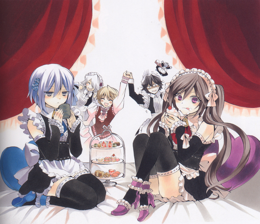 alice_(pandora_hearts) echo gilbert_nightray mochizuki_jun oz_vessalius pandora_hearts xerxes_break