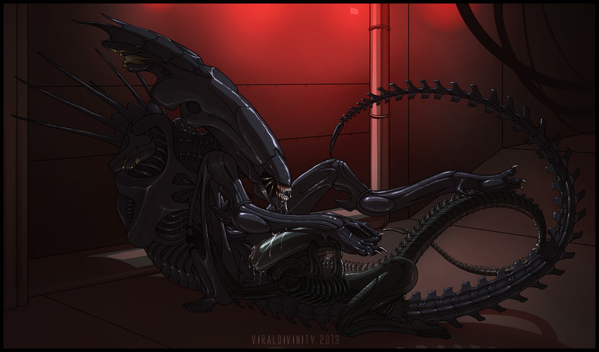 alien alien_(franchise) alien_queen amputee cunnilingus domination drooling exoskeleton female female_domination incest lying male muzzle_fuck oral oral_sex pussy pussy_juice saliva sex sharp_teeth straight teeth vaginal viral_divinity xenomorph xenomorph_queen