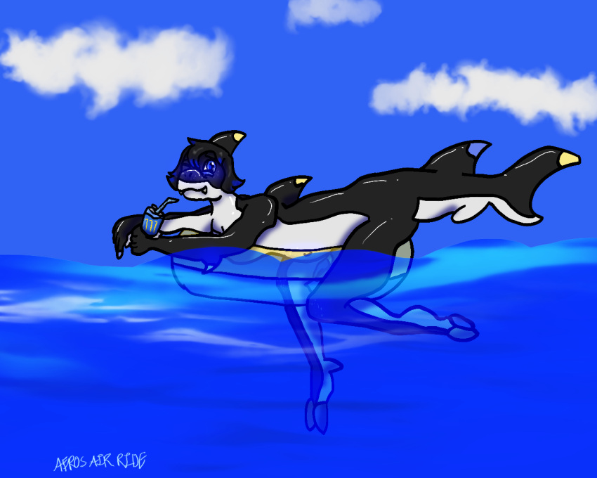aero_vacuum aerosairride anthro belly blush erection feet fish floaty genitals glistening glistening_body hindpaw inflatable inner_tube male marine monster_energy one_eye_closed paws penis pool_toy sea shark sky slightly_chubby solo swimming teeth_showing translucent translucent_body water wink