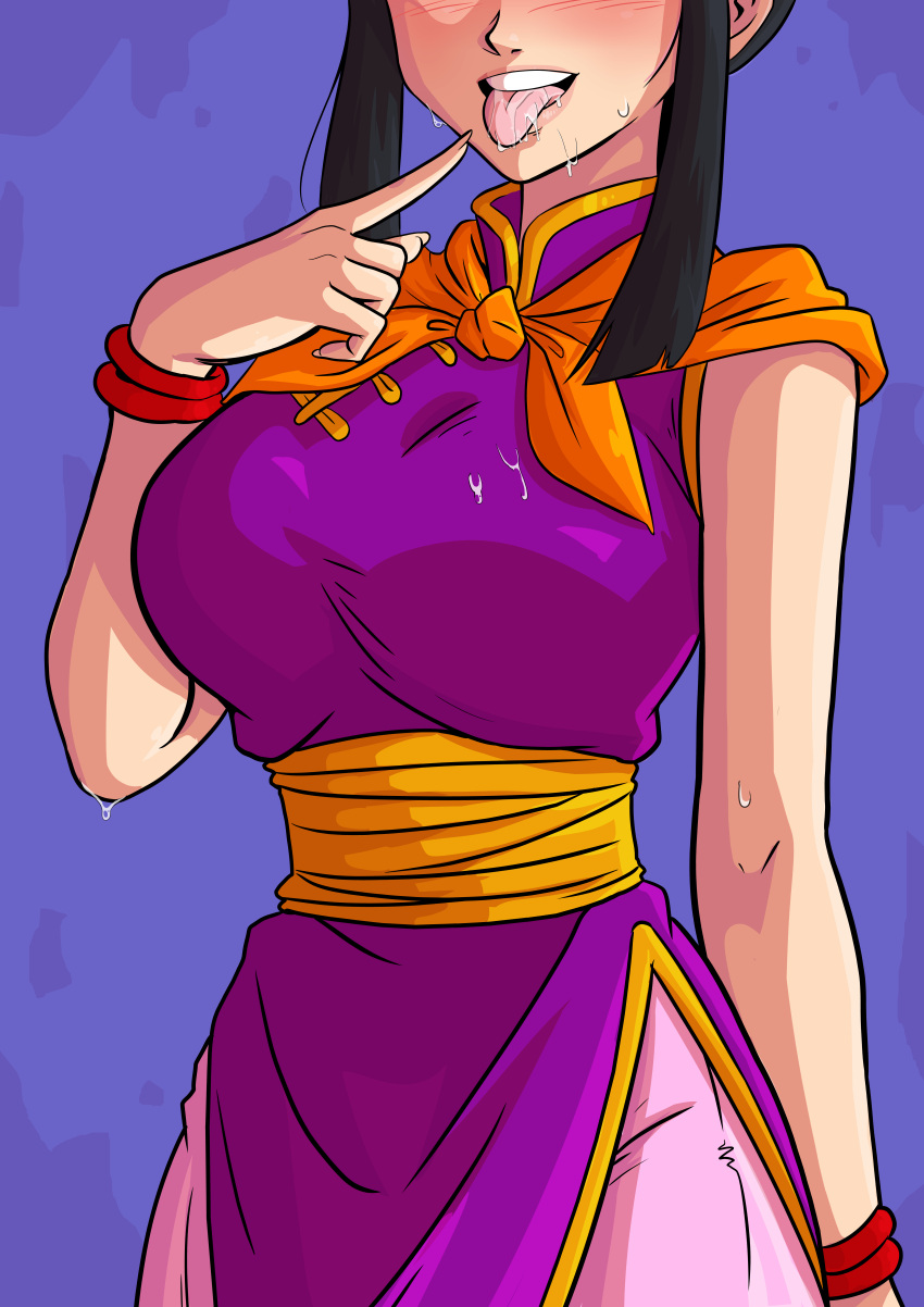 absurdres cheating_(relationship) chi-chi_(dragon_ball) dragon_ball dragon_ball_z grabbing grabbing_another's_breast handjob highres netorare non-web_source wacum