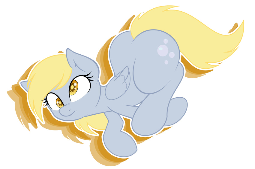 absurd_res alpha_channel blonde_hair bubble bubbles cutie_mark derp_eyes derpy_hooves_(mlp) equine female feral friendship_is_magic hair hi_res horse joey-darkmeat mammal my_little_pony pegasus plain_background pony solo sprinklespegasister transparent_background vector wings