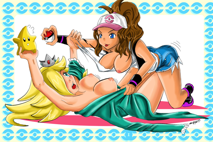 crossover luma porkyman princess_rosalina soul_ken_h super_mario_bros. super_mario_galaxy white