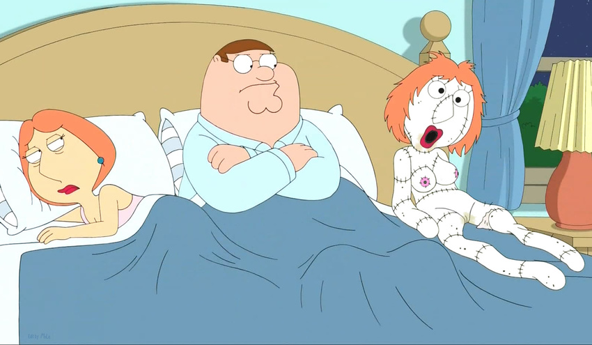 family_guy lois_griffin mole peter_griffin sock_lois
