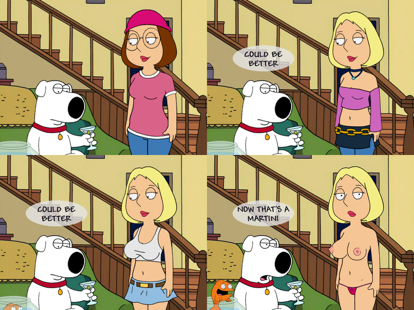 american_dad brian_griffin comic family_guy frost969 klaus_heissler meg_griffin