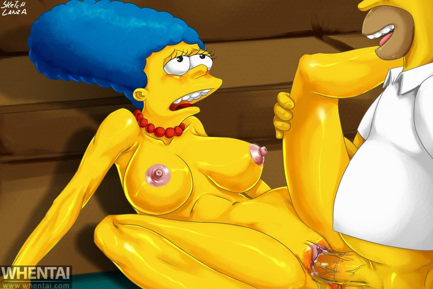 homer_simpson marge_simpson sketchlanza tagme the_simpsons