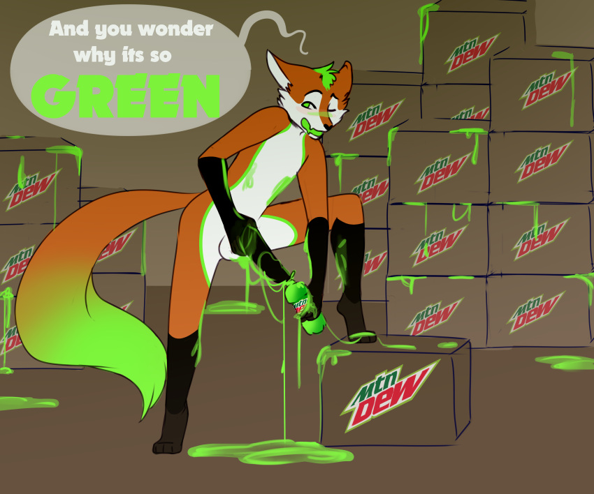 2018 anthro balls beverage big_penis black_penis bottle box breast_milking canine colored_cum cum cum_everywhere cumshot dialogue dipstick_tail ejaculation english_text excessive_cum flashingfox_(character) food fox fur girly gloves_(marking) green_cum green_eyes green_fur green_hair green_tongue hair lactating male mammal markings messy mommajo_(artist) mountain_dew multicolored_tail nude orange_fur orgasm penis penis_milking raised_leg socks_(marking) solo standing teenager text tongue uncut unusual_cum white_balls white_fur young