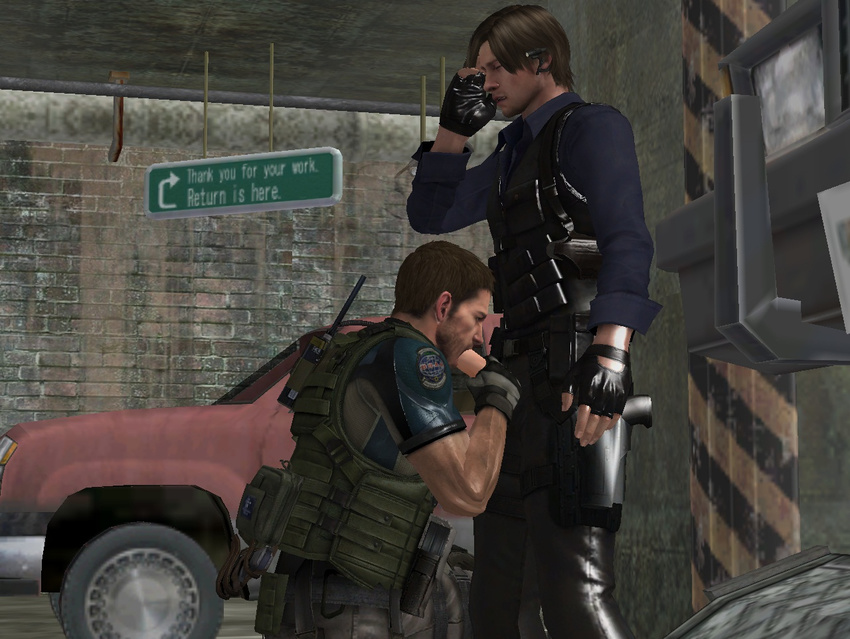 chris_redfield leon_kennedy resident_evil ronald123 tagme