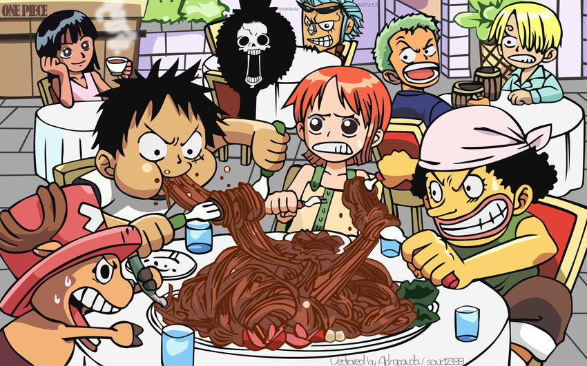 brook franky group monkey_d_luffy nami nico_robin one_piece roronoa_zoro sanji tony_tony_chopper usopp zoro