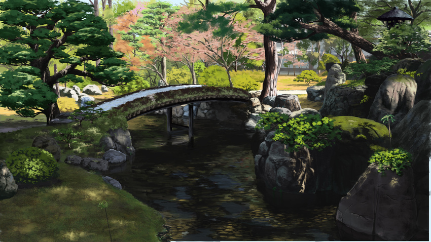 grass highres kyoto landscape nature no_humans original real_world_location sasaki112 scenery tree water