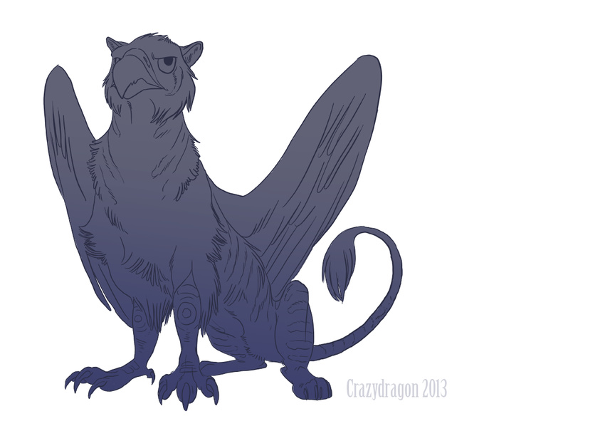 avian beak claws dreich feathers feral fur gryphon hindpaw male markings paws solo stripes thecrazydragon toe_claws wings