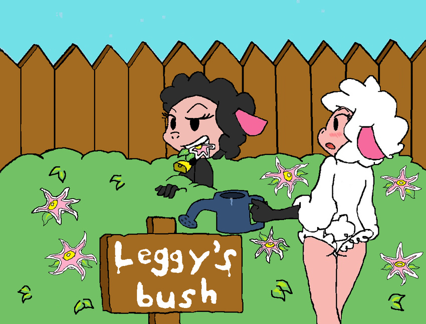 bell bush caprine fence leggy_lamb mammal peggy_lamb sheep wool
