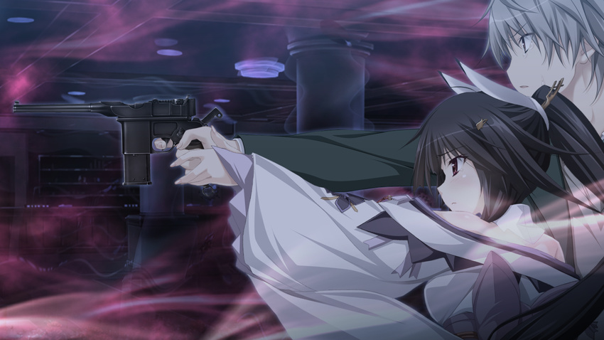 crying game_cg gun hapymaher hatsuno_saki purple_software tsukimori_hiro weapon