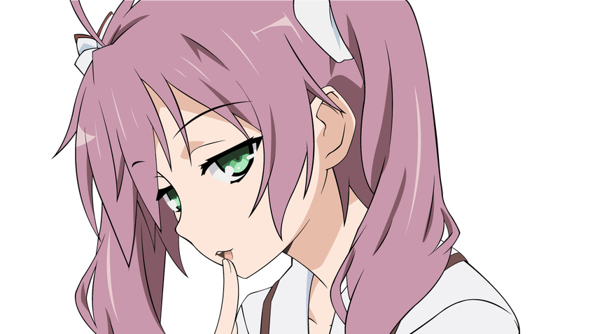 close green_eyes mayo_chiki! pink_hair seifuku transparent usami_masamune vector