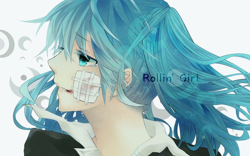 bandaid blood close gantai-usagi hatsune_miku rolling_girl_(vocaloid) vocaloid