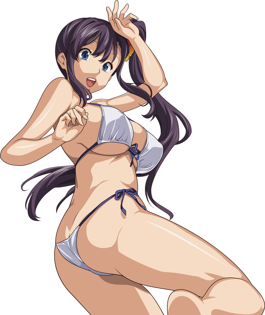 ayama_haruko bikini cleavage maken-ki! swimsuits transparent_png vector_trace