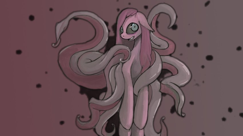 abstract_background cephalopod equine erijt eyes female feral friendship_is_magic fur hair horse looking_at_viewer mammal my_little_pony octopus pink_fur pink_hair pinkamena_(mlp) pinkie_pie_(mlp) pony smile solo soul_devouring_eyes tentacles