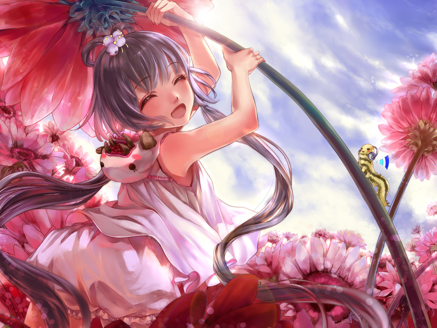 flowers liiko_(lodougal) luo_tianyi tagme vocaloid