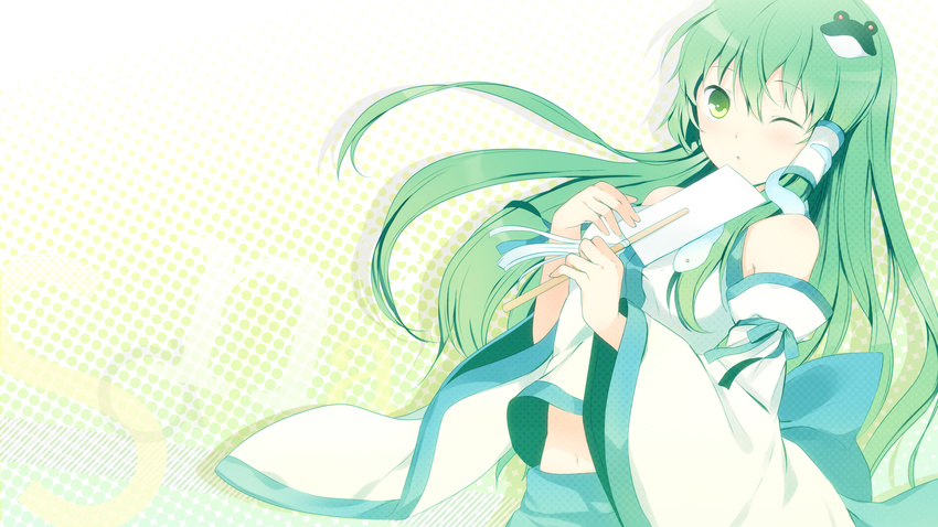 kiyu kochiya_sanae tagme touhou wallpaper