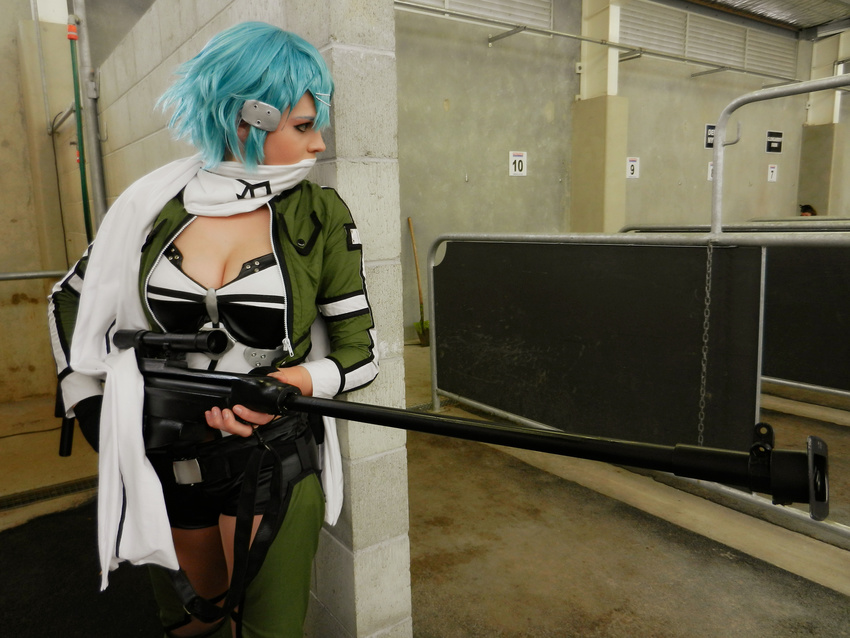 cosplay gun gun_gale_online highres photo rifle shinon_(sao) sinon sword_art_online weapon