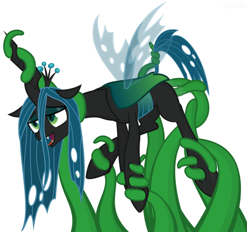 ahegao alpha_channel changeling equine female feral friendship_is_magic hi_res mammal my_little_pony open_mouth penetration queen_chrysalis_(mlp) tentacles tongue wings