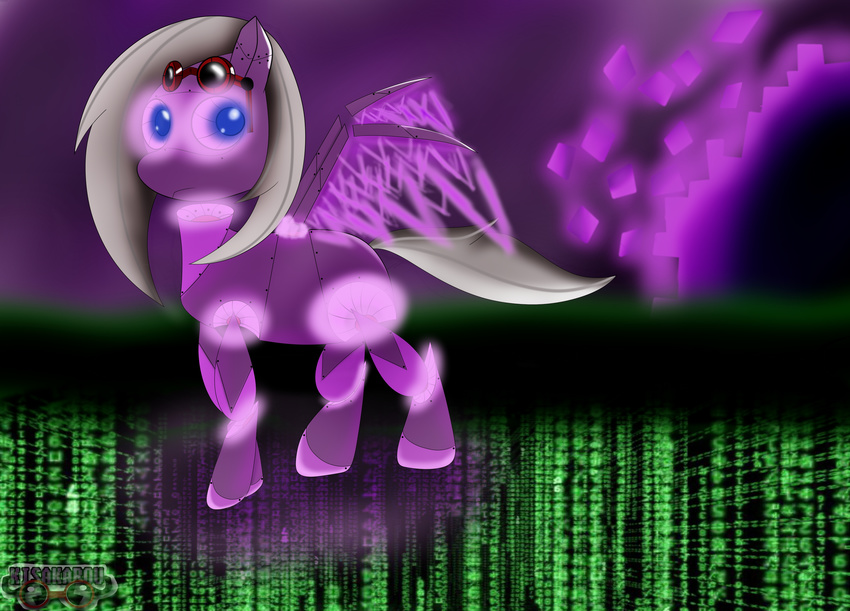 blue_eyes cyberpony_ponybot equine female friendship_is_magic horse kisakarou mammal my_little_pony pegasus pony wings