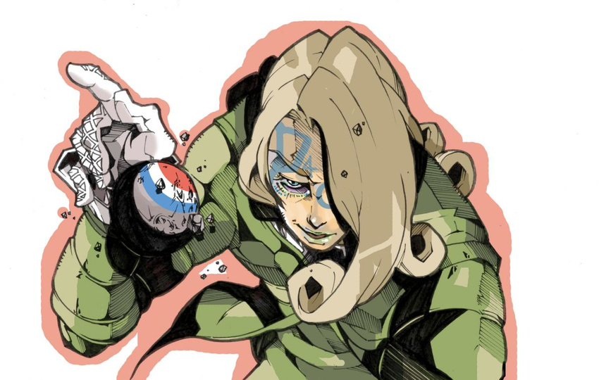 bad_id bad_pixiv_id funny_valentine gloves jojo_no_kimyou_na_bouken makeup makkamu solo steel_ball_run tattoo