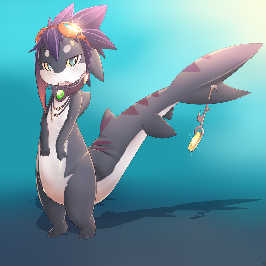 cute dragon fish hi_res looking_at_viewer mako_(rudragon) male marine open_mouth rudragon shark shine solo