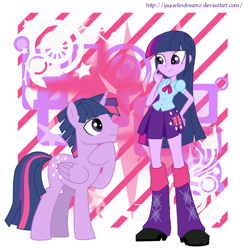 alpha_channel boots clothed clothing crossgender cutie_mark duo equestria_girls equine female friendship_is_magic hair hi_res horn horse human jaquelindreamz male mammal my_little_pony pony purple_eyes purple_hair square_crossover standing twilight_sparkle_(eg) twilight_sparkle_(mlp) winged_unicorn wings