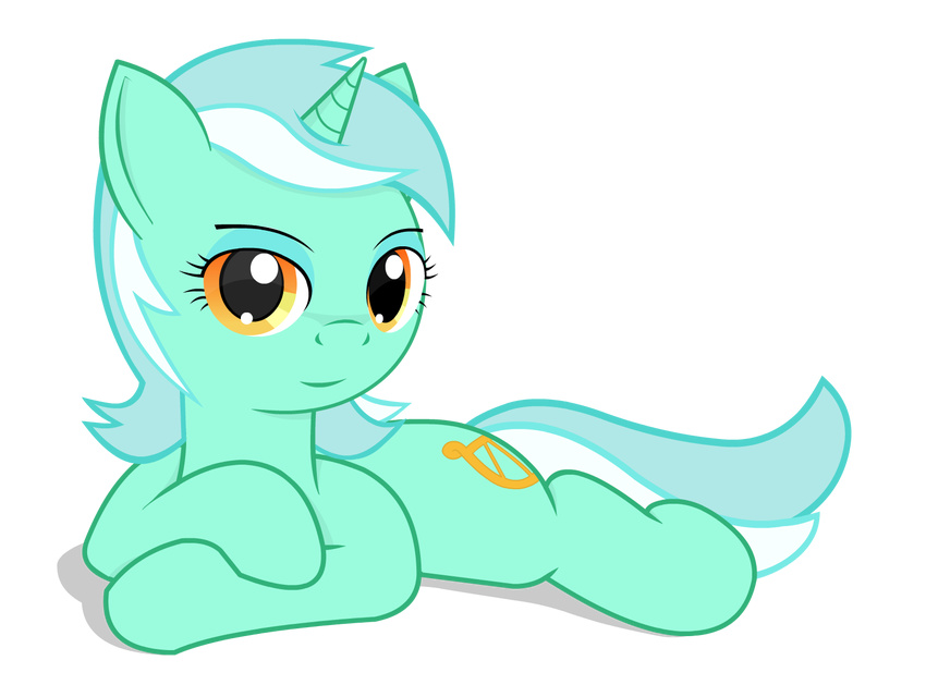 amber_eyes equine female feral friendship_is_magic hair horn horse looking_at_viewer lyra_(mlp) lyra_heartstrings_(mlp) mammal my_little_pony negasun plain_background pony solo transparent_background two_tone_hair unicorn yellow_eyes