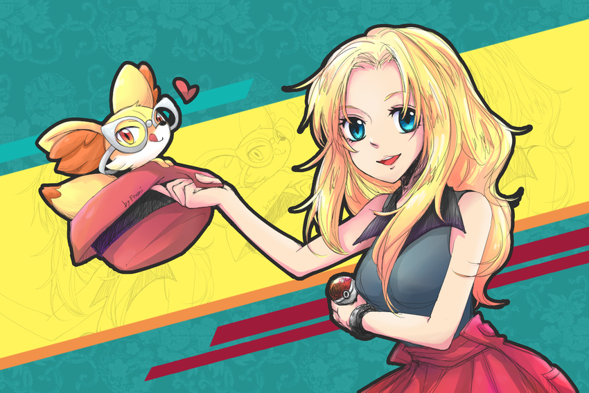 blonde_hair blue_eyes pokemon serena_(pokemon) signed