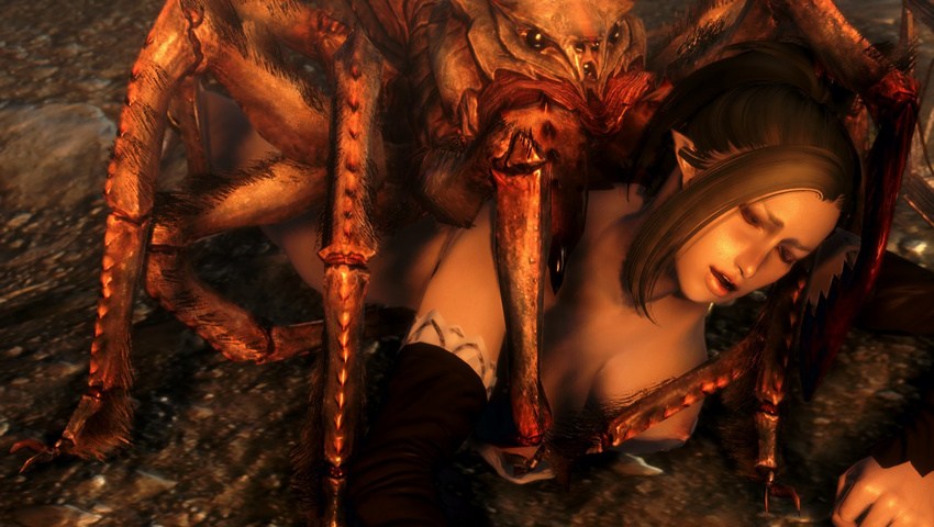 1girl 3d arachnid arthropod artist_request bent_over bestiality discombobulation doggystyle duo elf female feral forced from_behind frostbite_spider interspecies nightmare_fuel pointy_ears rape screencap sex spider the_elder_scrolls the_elder_scrolls_skyrim the_elder_scrolls_v:_skyrim the_elder_scrolls_v_skyrim vaginal video_game video_games