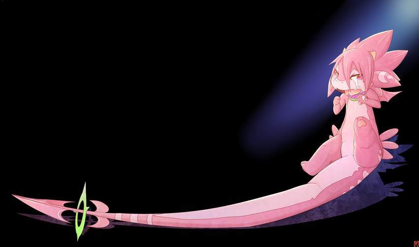 ambiguous_gender chibi crying cub dragon female hair hi_res long_tail pink_hair ru_(rudragon) rudragon scalie solo tears young