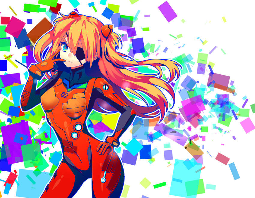 bodysuit eyepatch neon_genesis_evangelion sougishi_ego souryuu_asuka_langley