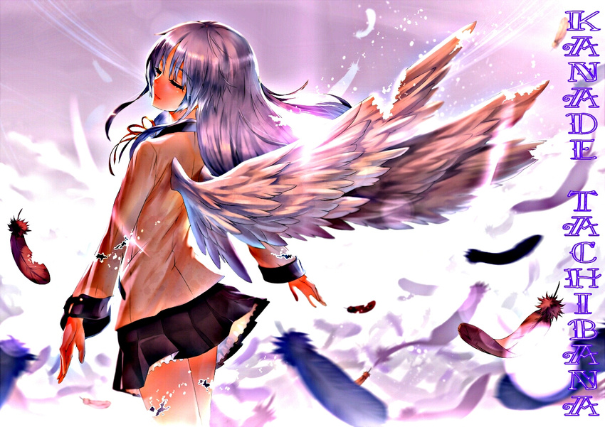 angel angel_beats! possible_duplicate tachibana_kanade white wings