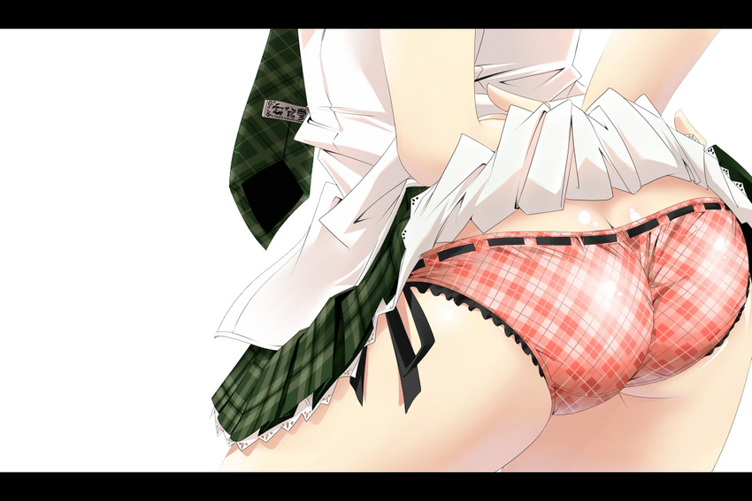 nanana original panties seifuku skirt skirt_lift underwear