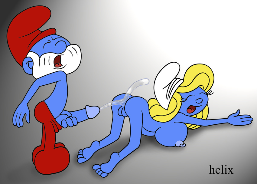 helix papa_smurf smurfette tagme the_smurfs