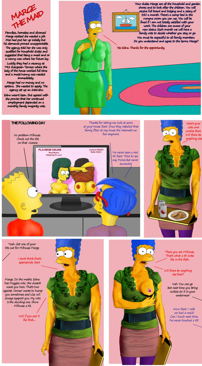 bart_simpson marge_simpson milhouse_van_houten tagme the_simpsons