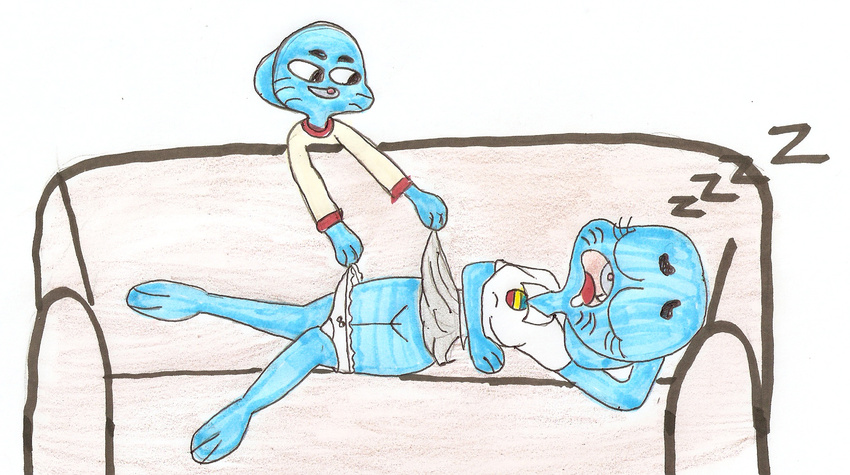 gumball_watterson nicole_watterson tagme the_amazing_world_of_gumball