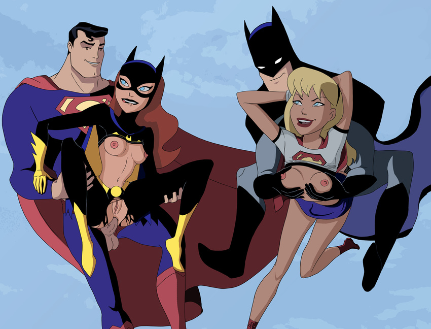 barbara_gordon batgirl batman bruce_wayne dc dcau justice_league mistermultiverse supergirl superman