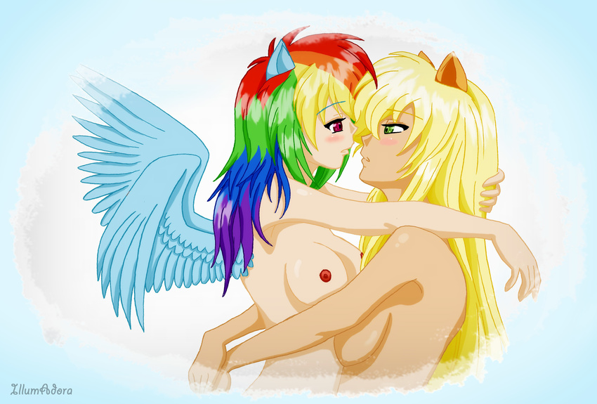applejack friendship_is_magic illumadora my_little_pony rainbow_dash