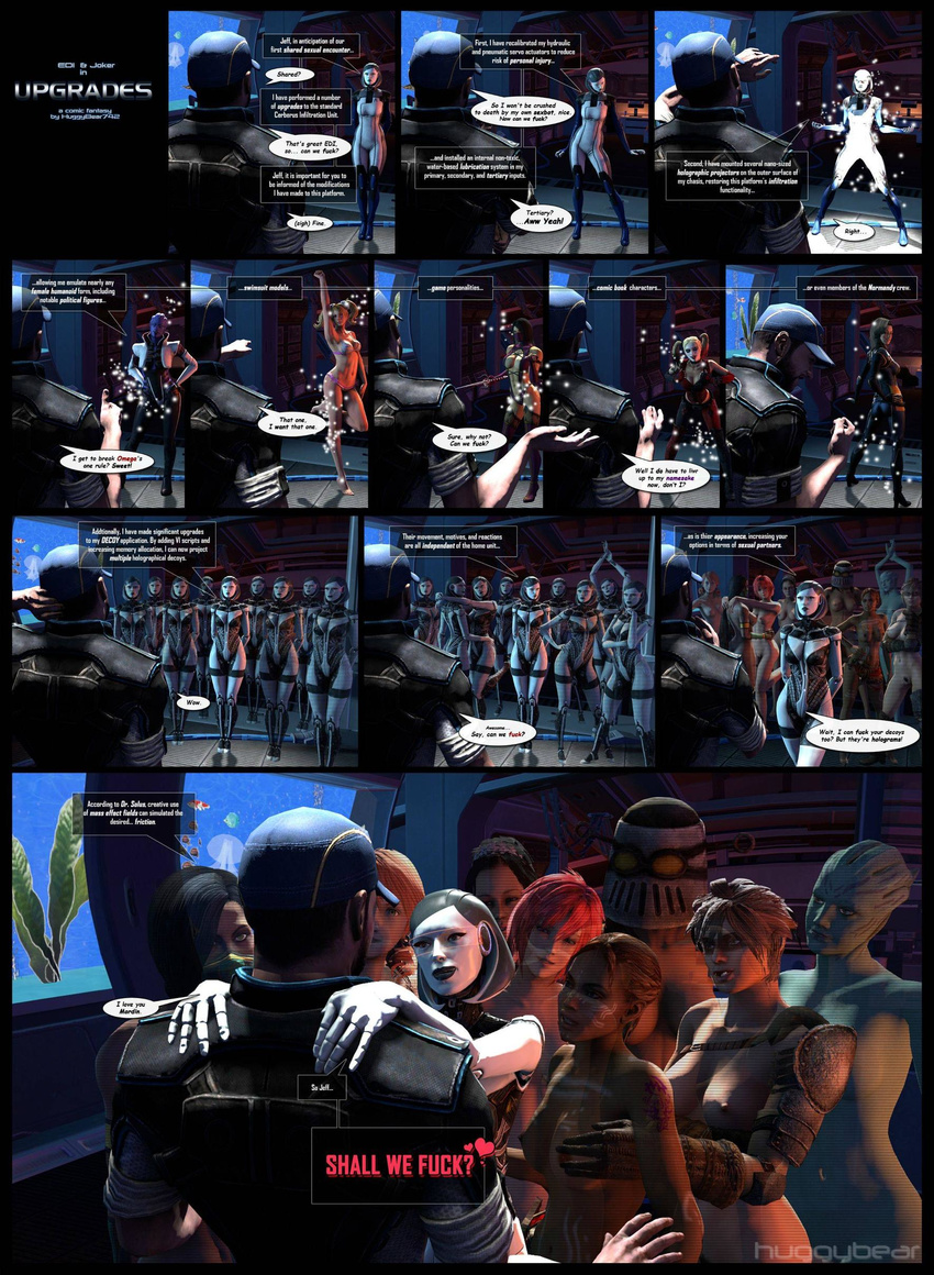 aria_t'loak crossover dc edi harley_quinn huggybear jeff_moreau joker juliet_starling lollipop_chainsaw mass_effect mass_effect_3 mileena miranda_lawson mortal_kombat