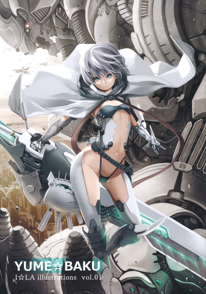 armor i☆la mecha mecha_musume sword thighhighs