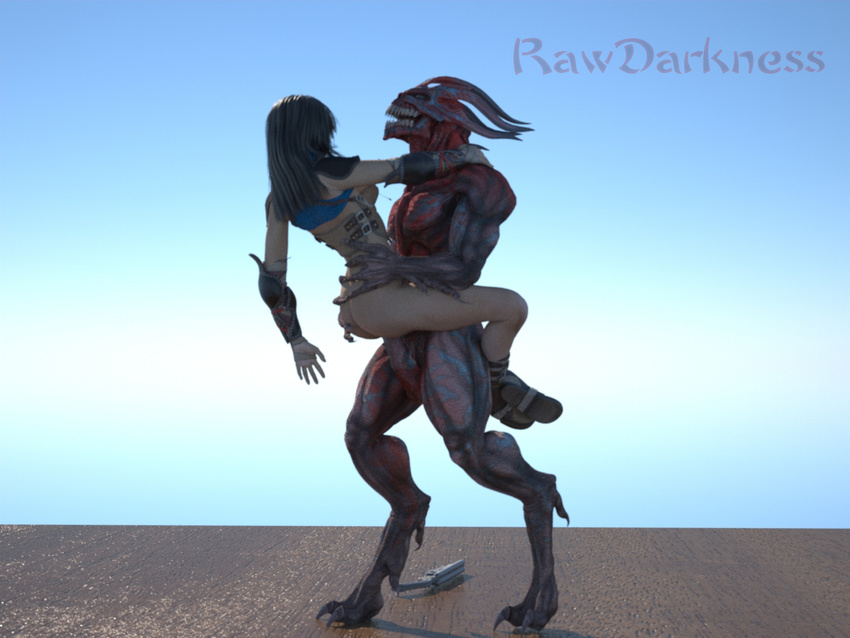 3d alpha_(demon) anthro cgi demon erection female human human_on_anthro interspecies male mammal monster penetration penis rawdarkness sex straight vaginal vaginal_penetration