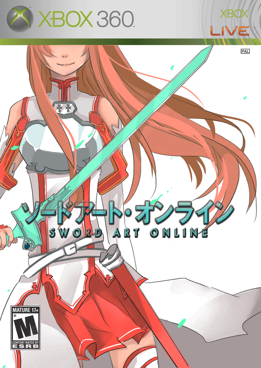 asuna_(sao) box_art cover fake_cover game_console highres solo sword_art_online xbox_360 yandere_(asdflkjhgt)