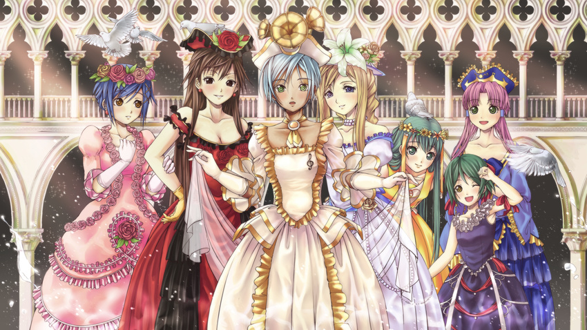 ai_(aria) aika_s_granzchesta akira_e_ferrari alice_carroll alicia_florence aria athena_glory dress mizunashi_akari nigiriushi