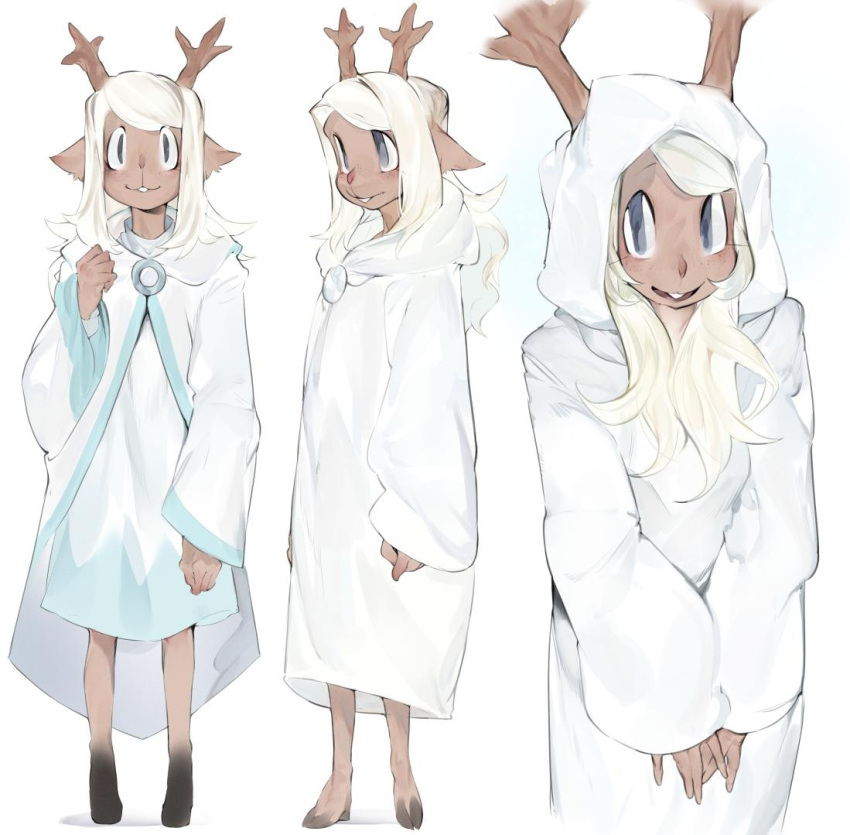 9999gpera anthro buckteeth clothed clothing coat deer deltarune doe_with_antlers female mammal new_world_deer noelle_holiday reindeer solo teeth topwear undertale_(series)